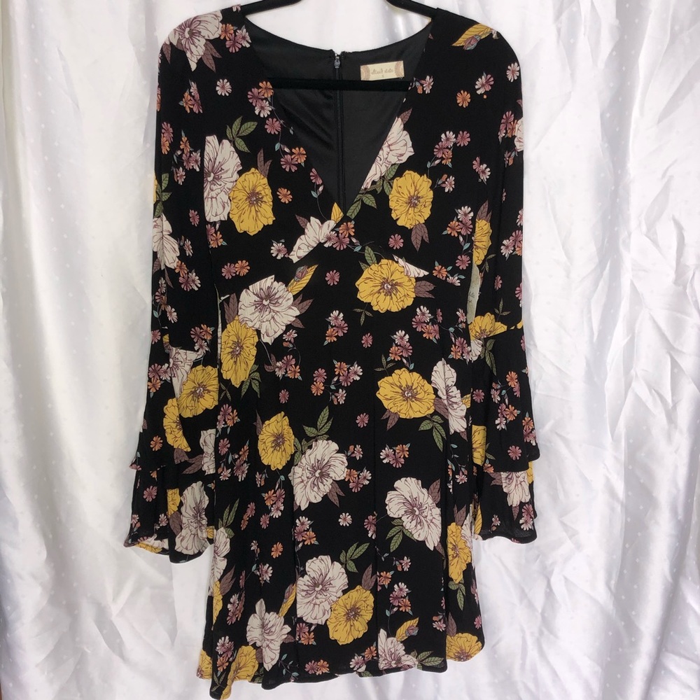 Altar’d State Black Floral Dress - Picture 2 of 8